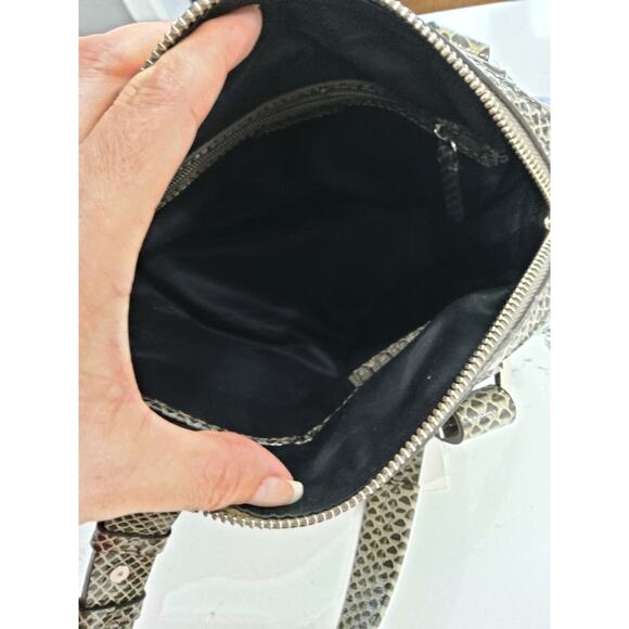 Gorgeous Calvin Klein leather snakeskin pattern satchel purse NWT - Picture 8 of 10